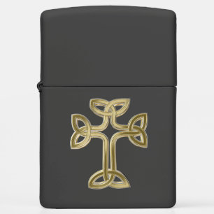 Celtic cross knot zippo lighter