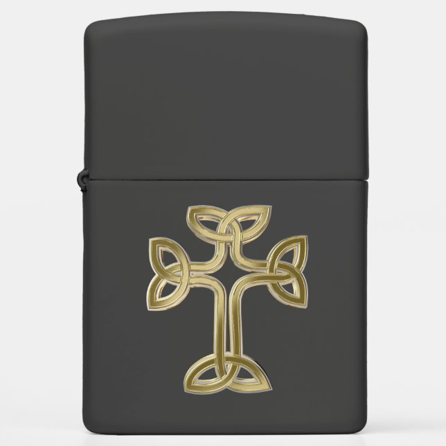 Celtic cross knot zippo lighter (Front)