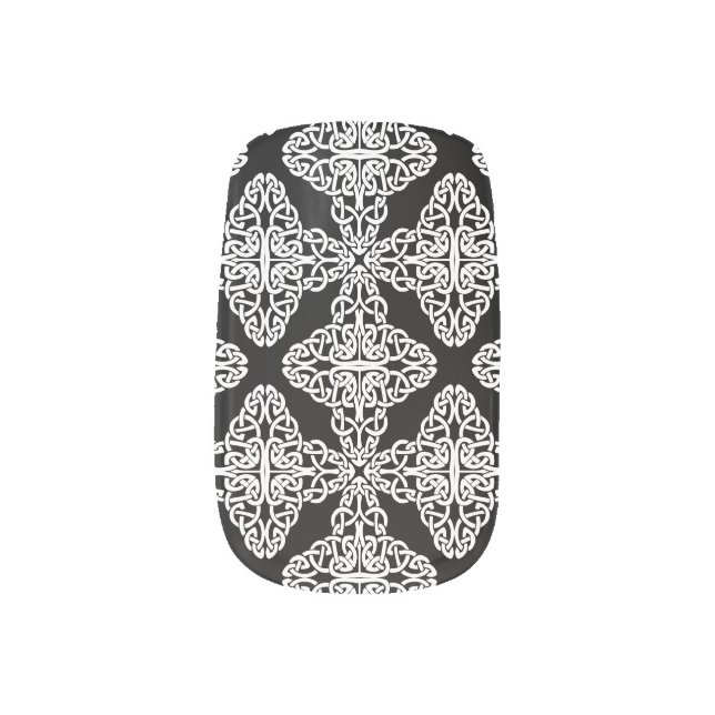 celtic cross minx nail art (Left Thumb)