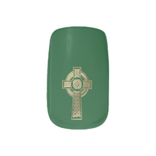 Celtic cross minx nail wraps
