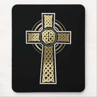 Celtic cross mouse pad