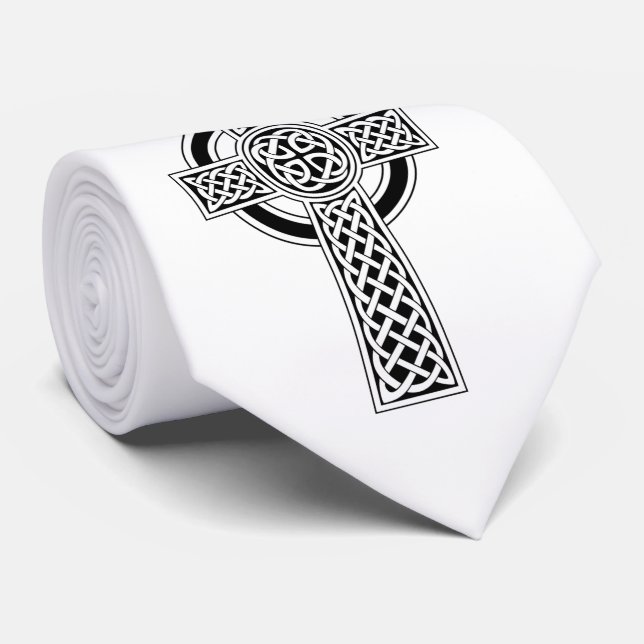 Celtic Cross Neck Tie (Rolled)