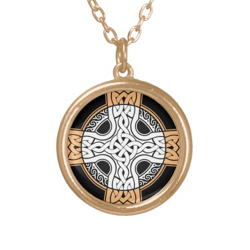 Celtic cross necklace, norse jewelry