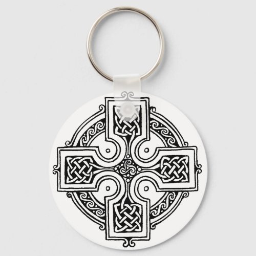 Celtic cross pattern keychain
