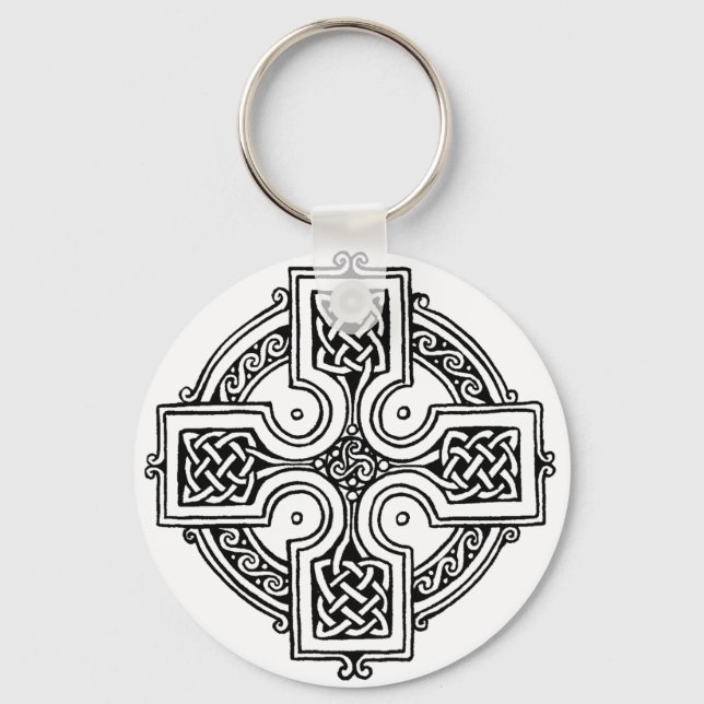 Celtic cross pattern keychain (Front)