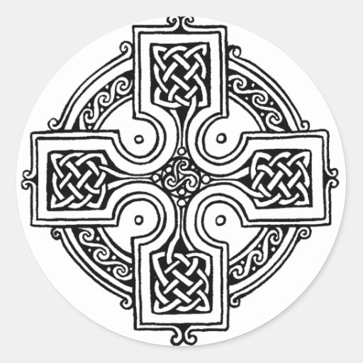 Celtic cross pattern aufkleber | Zazzle