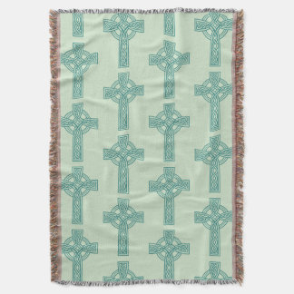 Celtic Cross Pattern Throw Blanket