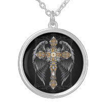 Celtic Cross Pendant, Gothic Cross Necklace