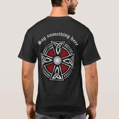 Celtic Cross Personalized T_Shirt