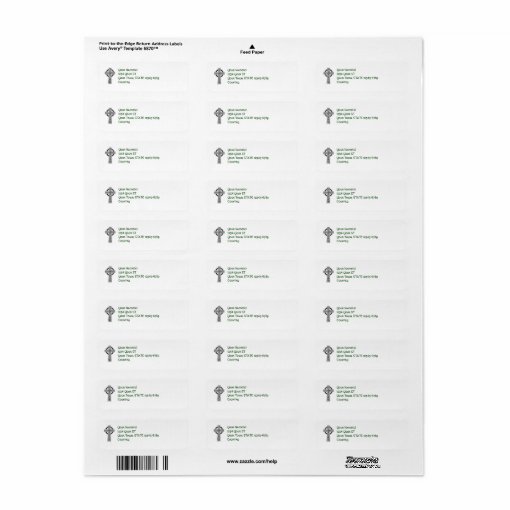 Celtic Cross - return address labels | Zazzle