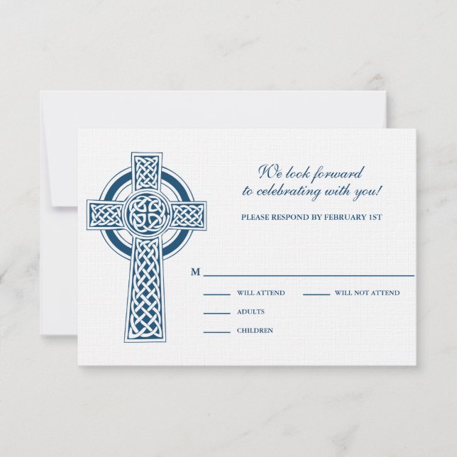 Celtic Cross RVSP Card (Front)