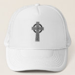 Celtic Cross - Silver Trucker Hat at Zazzle