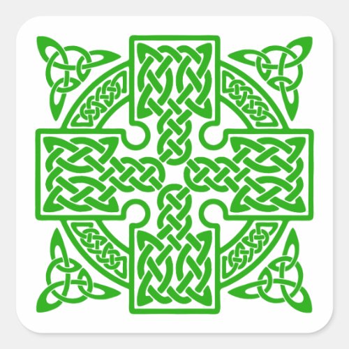 Celtic cross Square Sticker