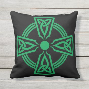 Celtic Cross Throw Pillow by expressivetees at Zazzle