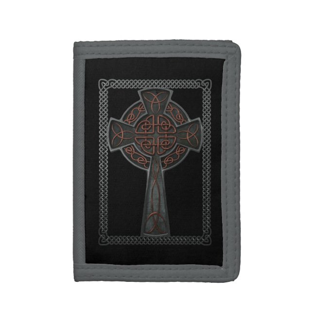 Celtic Cross Tri-fold Wallet (Front Vertical)