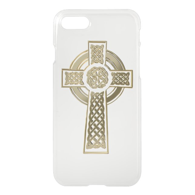 Celtic cross uncommon iPhone case (Back)
