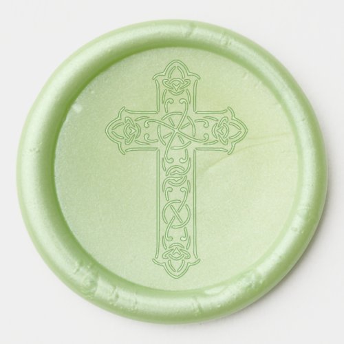 celtic cross wax seal stickers