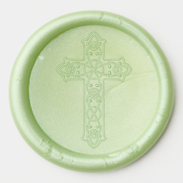 celtic cross wax seal stickers (Front)