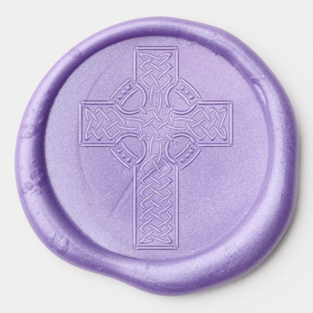 celtic cross wax seal stickers (Front)