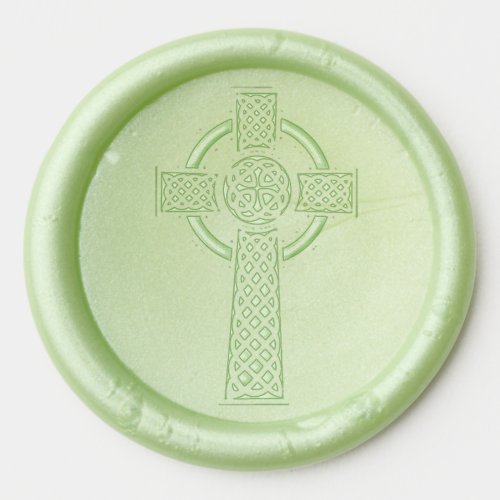 Celtic cross wax seal stickers
