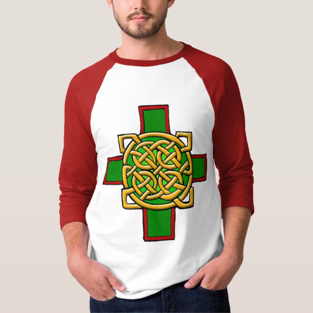 Celtic Cross with Intricate Knot Design Shirt (Front)