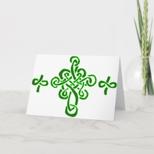 Celtic Crosses Holiday Card