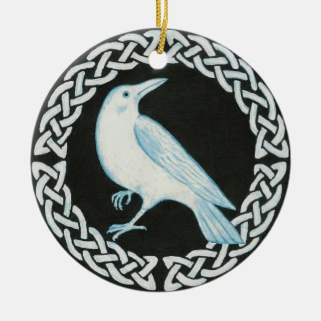 Celtic Crow Ornament (Front)