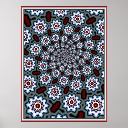 Celtic Daisies Pattern Poster