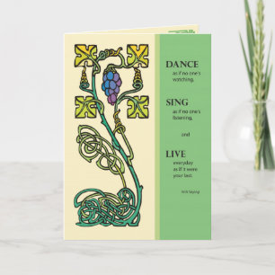 Celtic Dance, Sing, Live Card