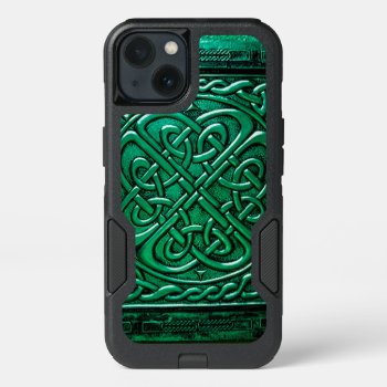 Celtic Design (1) Green Iphone 13 Case by steelmoment at Zazzle