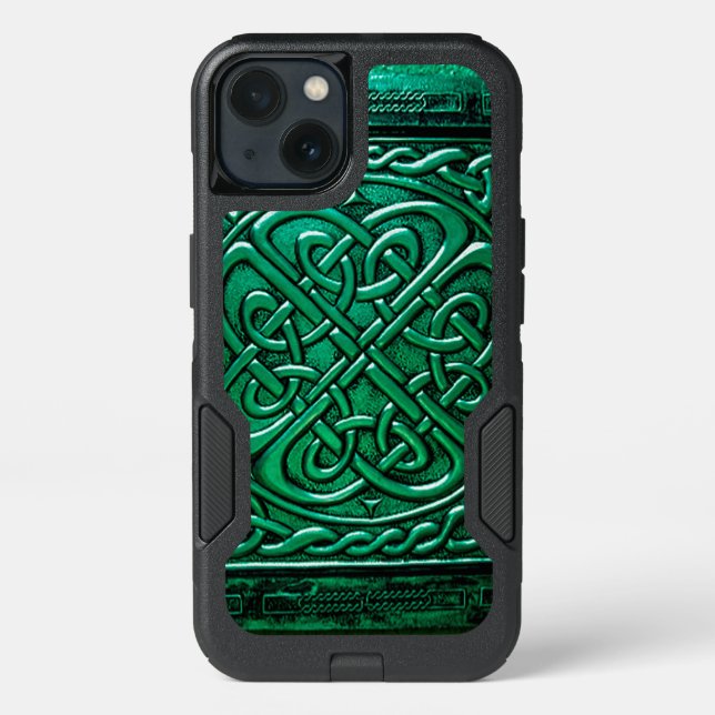 Celtic Design (1) Green Otterbox iPhone Case (Back)