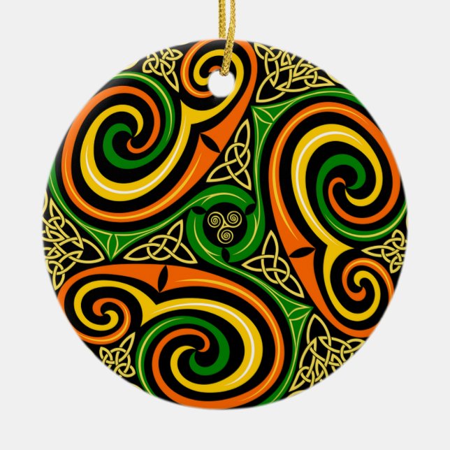 Celtic Design Christmas Ornament (Front)