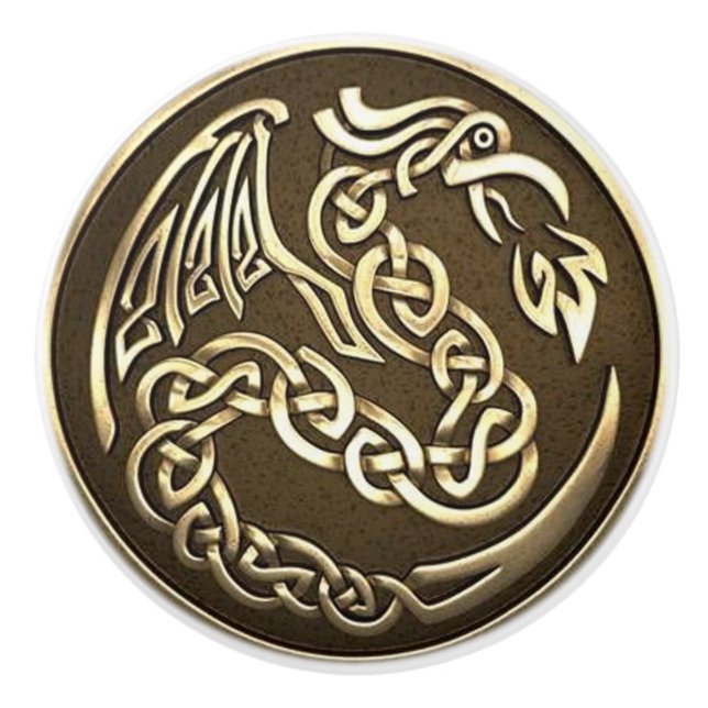 Celtic Design Door or Drawer Knob (Front)