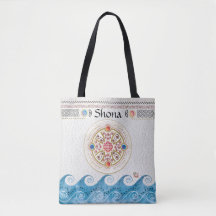 Celtic Design over Blue Sea