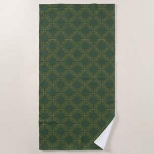 Celtic Design Pattern Beach Towel