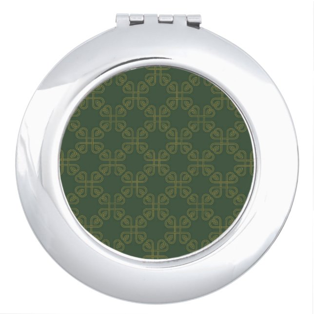Celtic Design Pattern Compact Mirror (Front)