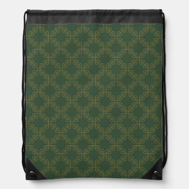 Celtic Design Pattern Drawstring Bag (Front)