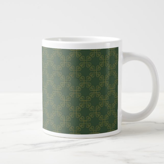 Celtic Design Pattern Giant Coffee Mug (Right)