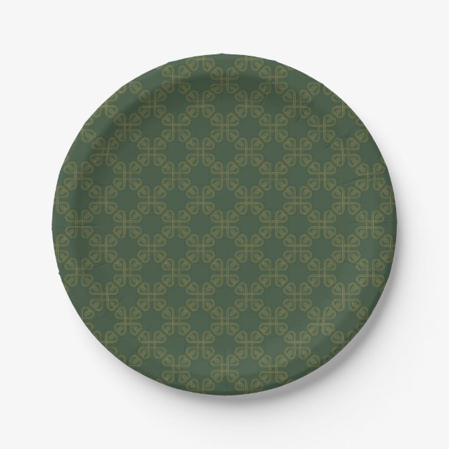 Celtic Design Pattern Paper Plates (Front)