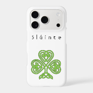 Celtic Design Shamrock St. Patrick's Day Slainte iPhone 17 Pro Case