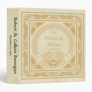 Celtic Design with Claddagh Wedding Photo Album Binder