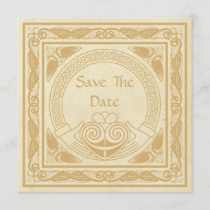 Celtic Design With Claddagh Wedding Save The Date