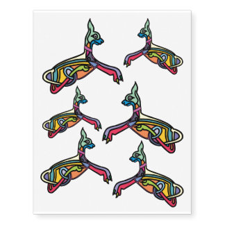 Celtic Dog Temporary Tattoos