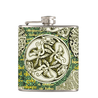 Celtic Dogs Flask