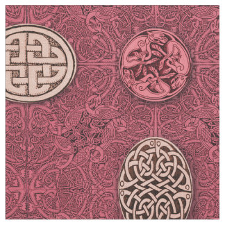 Celtic Dogs, Horses and Birds Fabric