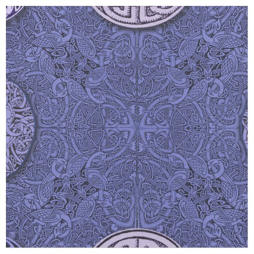 Celtic Dogs, Horses and Birds Fabric