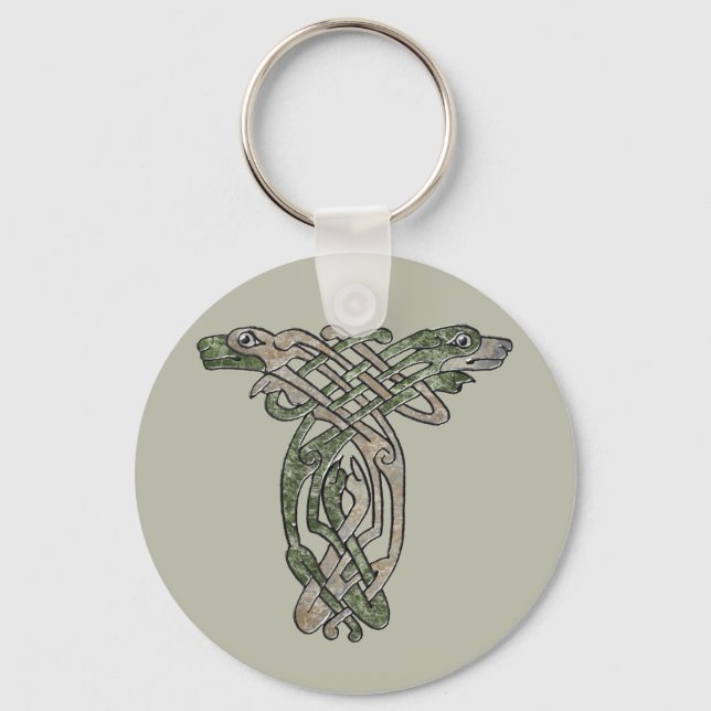 Celtic Dogs Keychain (Front)