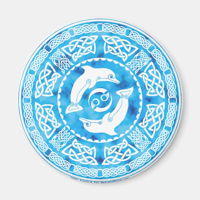 Celtic Dolphin Magnet (Front)