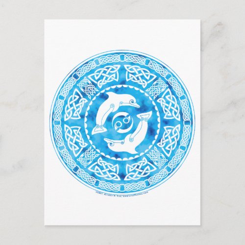 Celtic Dolphin Postcard