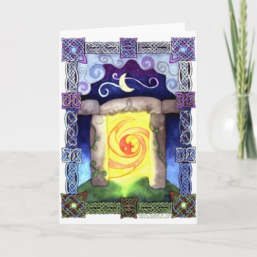 Celtic Doorway Card